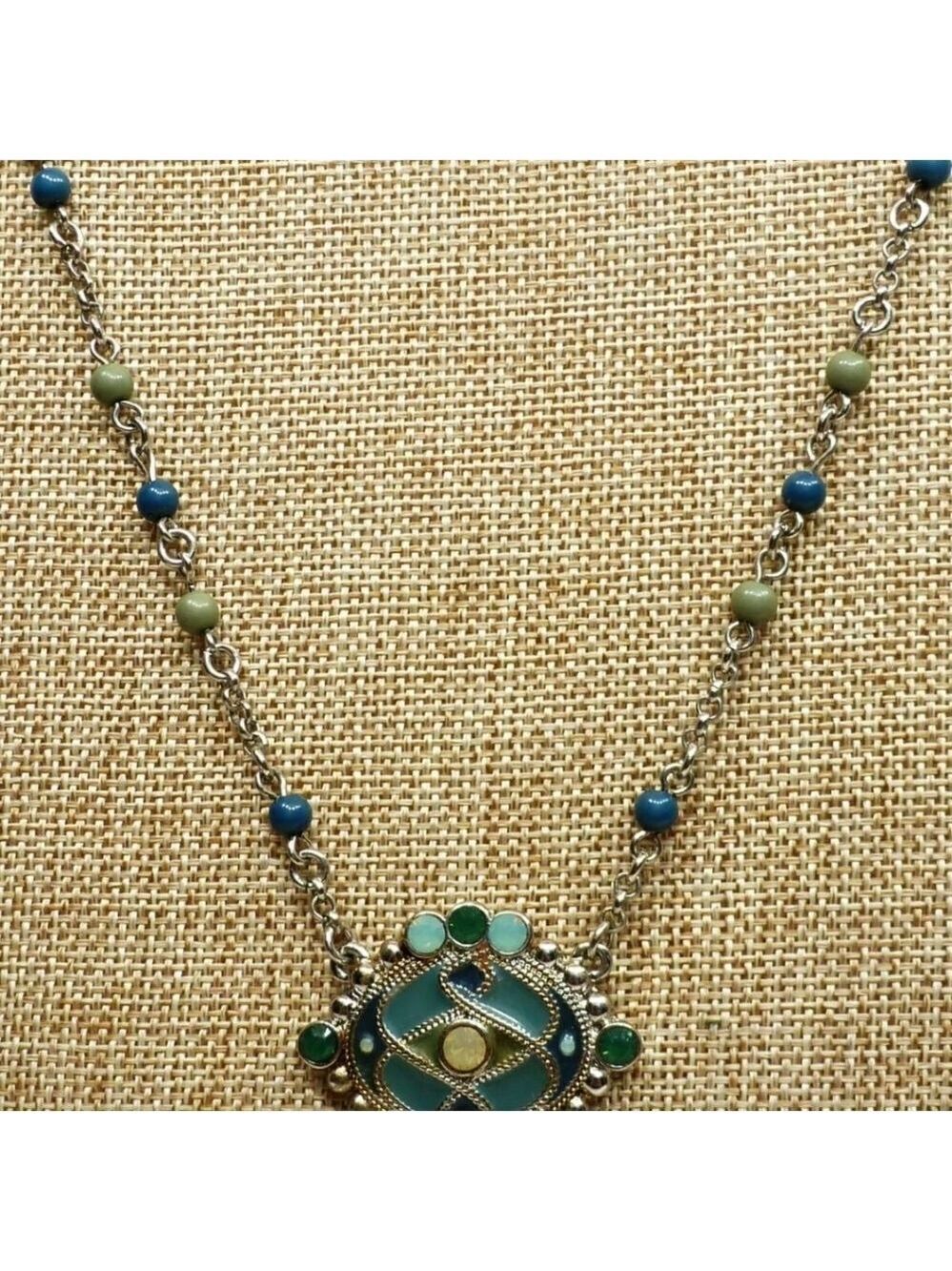 Green And Blue Lia Sophia Necklace - Picture 9 of 12